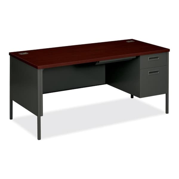 The Hon Co HONP3265RNS Right Pedestal Desk 66 in. x 30 in. x 29.5 in. Mahogany- CCL HP3265R.N.S - main